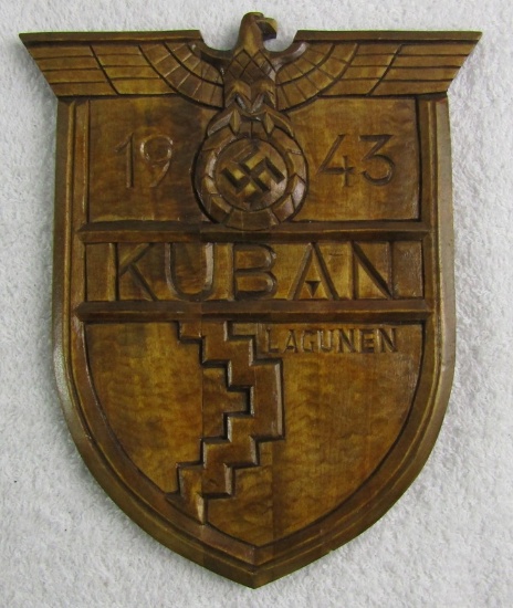 Hand Carved Wood KUBAN Shield