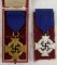 2pcs-Cased 40 year Faithful Service Medal-25 Year service Medal.