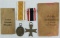 2pcs.-West Wall And War Merit Cross 2nd Class W/O Swords Medals-Both W/Issue Packet