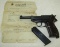 Walther AC 44 P38 Pistol-Matching Numbers With Bring Back Paper