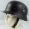 M34 German Civil/Fire Police Helmet With Liner/Chin Strap