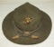 WW2 Period  U.S. Army Type Campaign Hat With Officer's Cord-USMC Insignia