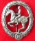 WW2 Period Silver Grade Equestrian Badge By Steinhauer & Luck