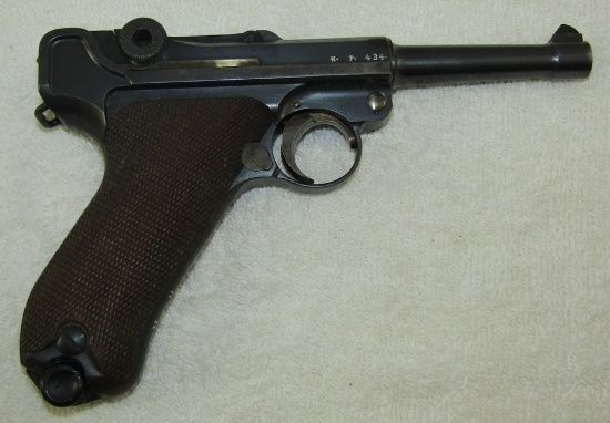 Matching Numbers DWM Luger With Police Unit Markings
