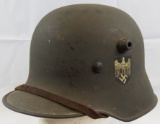 WW1/WW2 M18 Single Heer Decal Transitional Helmet With Liner/Chin Strap.