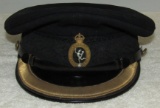 WWII British Signal Corps Dress Visor Hat For Senior Officer Ranks.