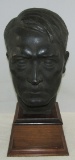 Rare WW2 Period 2-1/2 Times larger Hitler Bronze Bust By 3rd Reich Sculptress H.M. Ley