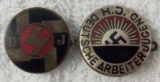 2pcs-Enamel DJ Member Pin-HJ Arbeiter Pin