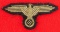 Uniform /Cap Removed Waffen SS Bevo Embroidered Eagle