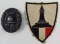 2pcs-WW1 Black Wound Badge-WWI German Soldier Veteran's Patch-Uniform Removed