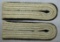 Matching Pair WW2 Period Waffen SS Pioneer Officer's Slip On Shoulder Boards