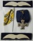 4pcs-Luftwaffe Rank Insignia-18 Year Service Medal-Toy Metal Flag