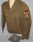 WW2 Period 2nd Armored Division Ike Jacket With EM Insignia-Victory Stitching On Patches
