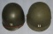 Early WW2 M1 Fixed Bale/Front Seam Helmet With Inland Liner-Schlueter Marked-Name To Capt.