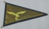 Luftwaffe Staff Vehicle Pennant With Frame