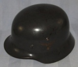Early Luftwaffe Double Decal M35 Helmet With Liner-Quist Size 66