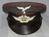 Luftwaffe Flak Visor Cap For  Enlisted-Unit Marked-1938 Dated