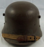 WW1 Austrian M18 Helmet With Liner/Original Chin Strap/Original Finish