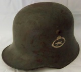 WW1 German M16 Helmet With Hand Painted Machine Gunner Insignia-Named