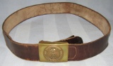 Early SA Brown leather Belt With Buckle