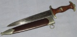 Early SA Dagger With Scabbard-Scarce Maker-HACO BERLIN