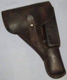 WW2 Period Hi-Power Pistol Leather Holster-Dated 1943-Maker clg