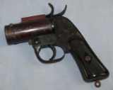 WWII Period U.S. Army Air Forces  Flare Pistol With  Fuselage Notch Barrel