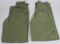 2 Pairs of US WW2 Late War Army HBT Field Combat Pants.