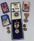 US WW2 Medal Lot. French Croix De Guerre. Selective Service, ATC Instructor Pin,Etc.