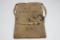 Rare Unknown US WW2 Canvas Bag Pouch. Signals Radio Gear? Complete W/ Strap. Named.