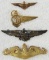 4pcs-Misc. WW1/WW2 USN Wings/Submarine Officer Badge