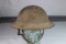 US WW1 Brodie Doughboy Helmet. Sand Camo. Complete. Very Nice.