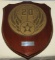 Rare Large Wood Plaque Named To 20th Army Air Forces Commander Lt. Gen. N.F. Twining