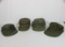 Lot of 4 US Korean War Era M51 Field Patrol Ranger Hat Caps.