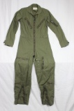US Vietnam War Poplin OG 107 Flight Suit. 1967 Dated. Size Small Long.