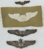 4pcs US Army Air Forces Pilot Wings
