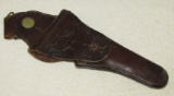 WW1 Period U.S. Cavalry Soldier's Pistol Holster With Swivel-Named