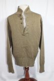 US WW2 Red Cross Wool Knit Army Sweater. Unmarked. Very Nice.