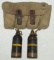 2pcs Type 89 Japanese Inert Mortar Rounds With RARE Carry Bag