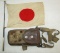 2pcs-WW2 Japanese Telescoping Hinomaru Flag-Equipment Case