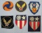 6pcs-WW2 Period Theater Made U.S. Army Air Corp Patches