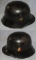 Rare Early NSDAP Nazi State Police Double Decal M18 Helmet W/Liner/Chin Strap