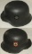 Double Decal Nazi Combat Police M42 Helmet With Liner/Chin Strap