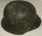 WW2 Period M35 Zimmerit Camo Helmet With Liner/Chin Strap-1939 Dated Dome Stamp