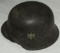 Wehrmacht Single Decal M42 Helmet With Liner/Chin Strap