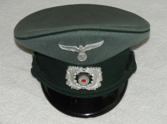 WW2 German Customs NCO Visor Cap-Robert Lubstein/EREL