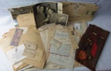 Named WW2/Korean War USMC Vet Scrapbook/Map/Document Grouping