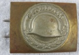 WW1 German Veteran's Front Heil 2 Piece Belt Buckle