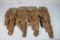 Lot of 20 Cold War Era Russian Made TT-33 Tokarev Pig Skin Leather Export Holsters.