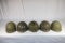 Lot of 5 US Vietnam M1C Paratrooper Helmet Liners.